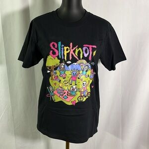 Slipknot Cartoon Graphic Short Sleeve T-Shirt